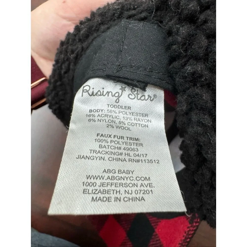 Rising Star Buffalo Plaid Toddler Boys Hat